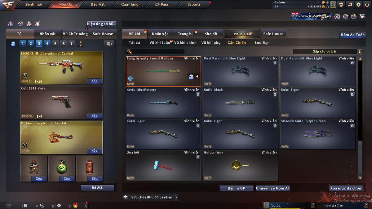 shop acc cf uy tin gia re